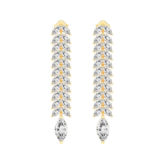 Cascading Marquise Shimmer Earrings