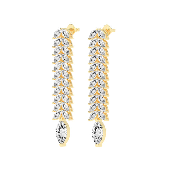 Cascading Marquise Shimmer Earrings