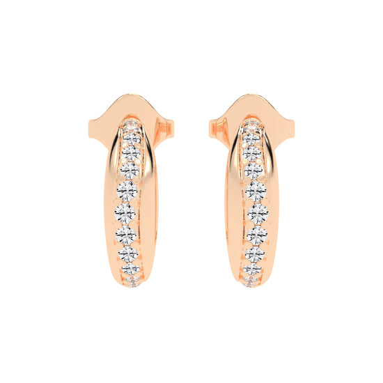 Luminous Pave Arch Earrings