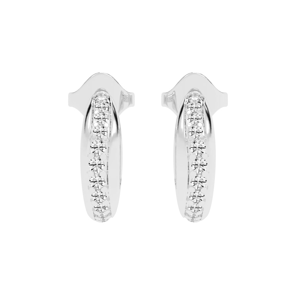 Luminous Pave Arch Earrings