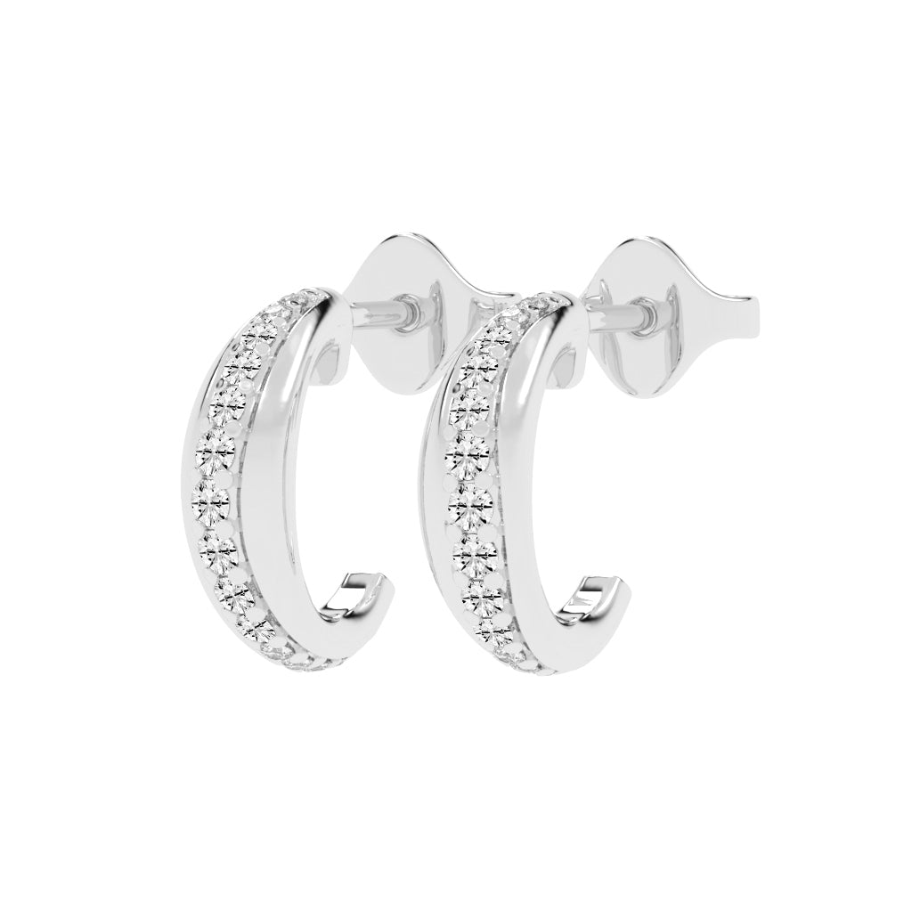Luminous Pave Arch Earrings