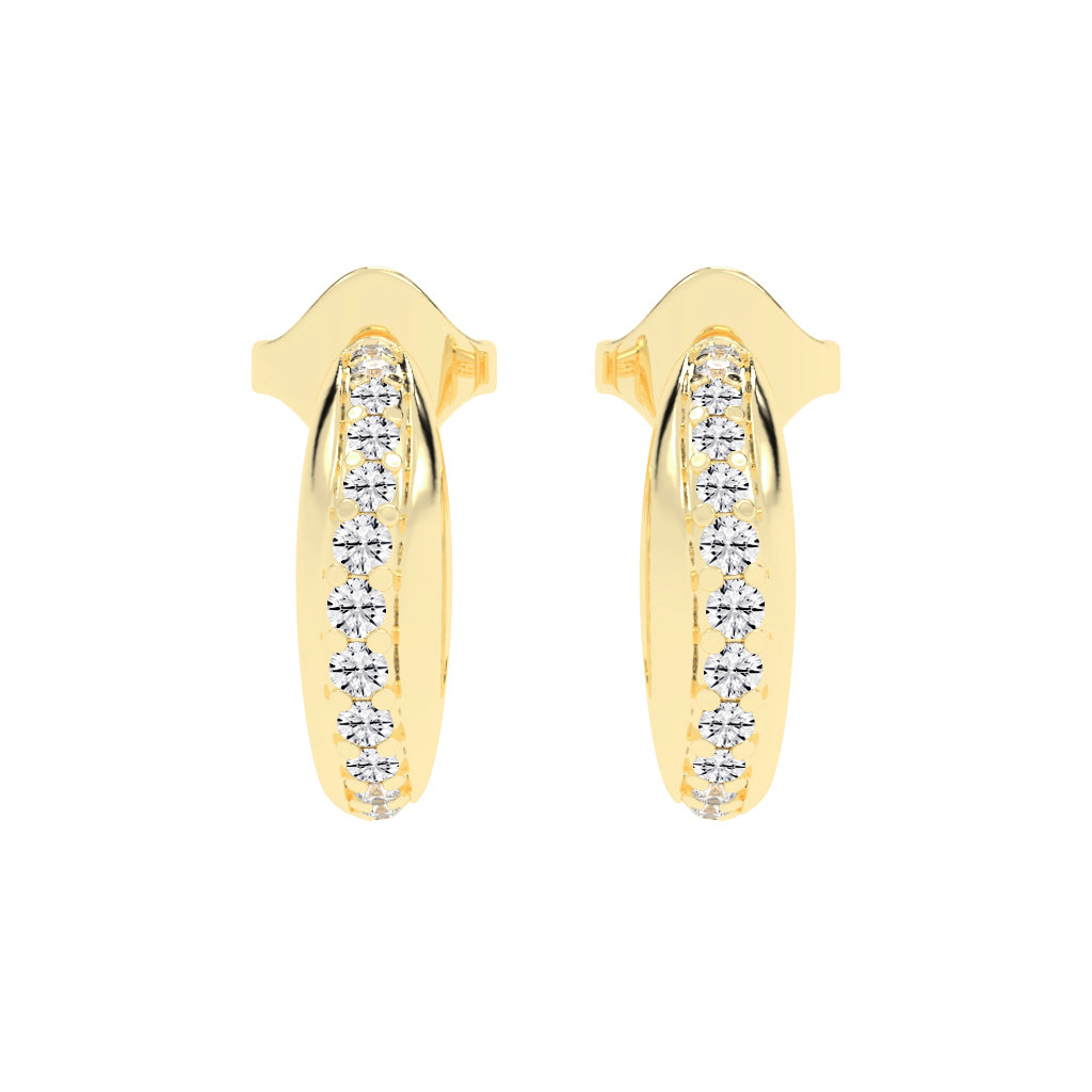 Luminous Pave Arch Earrings