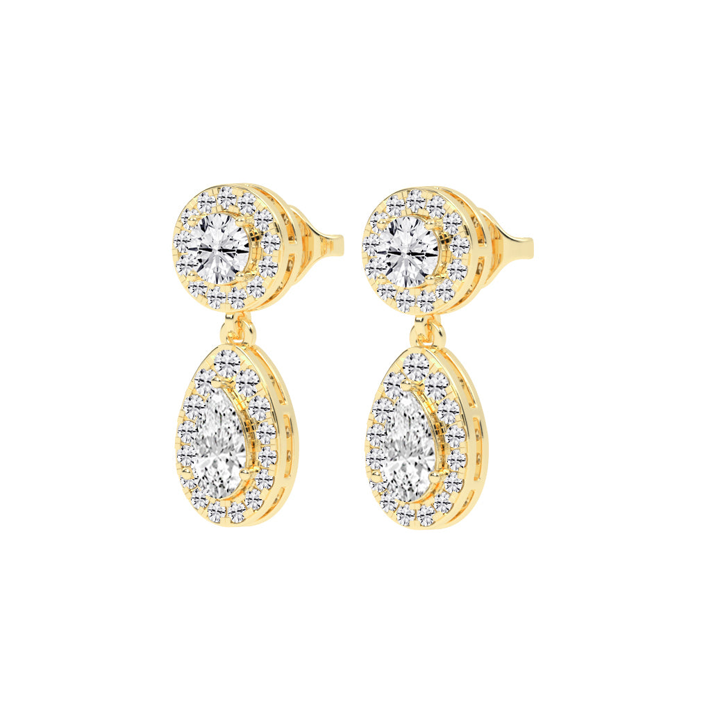 Pear Drop Dangles Earrings