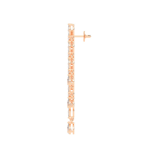 Cascading Pear & Marquise Drop Earrings