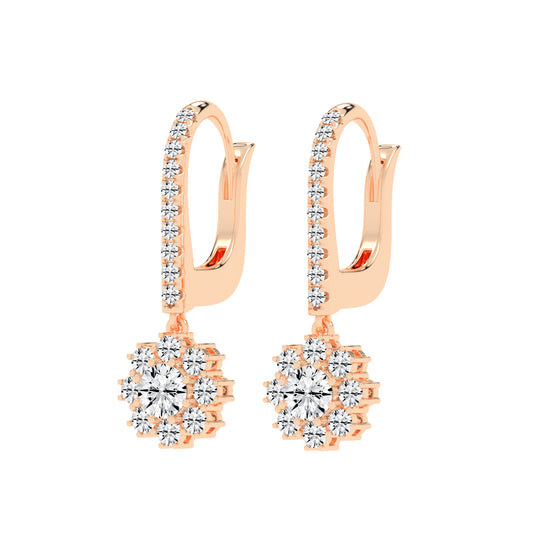 Luxline U-Hoop with Blossom Dangle