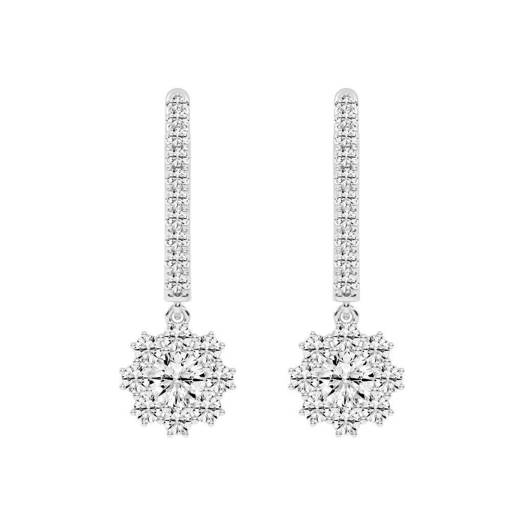 Luxline U-Hoop with Blossom Dangle
