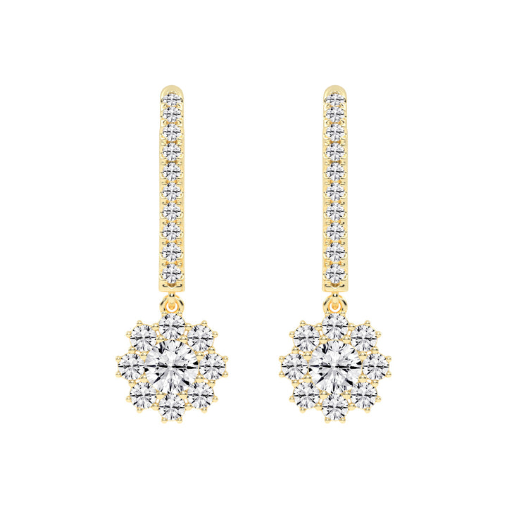 Luxline U-Hoop with Blossom Dangle