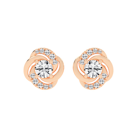 Swirl Shinelle Stud Earrings