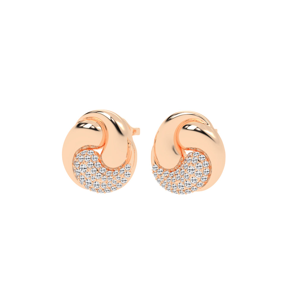 Crystaltrace Swirl Stud Earrings