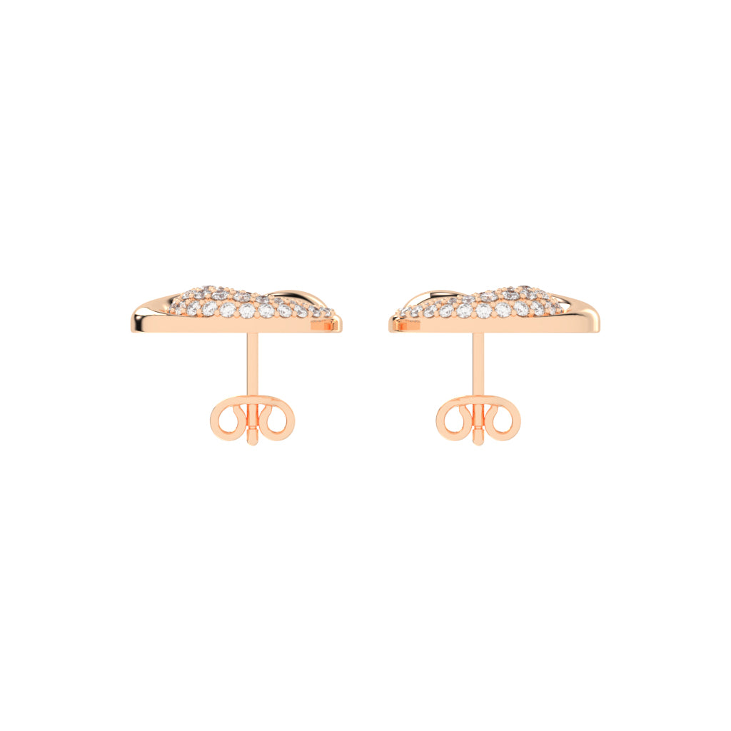 Crystaltrace Swirl Stud Earrings