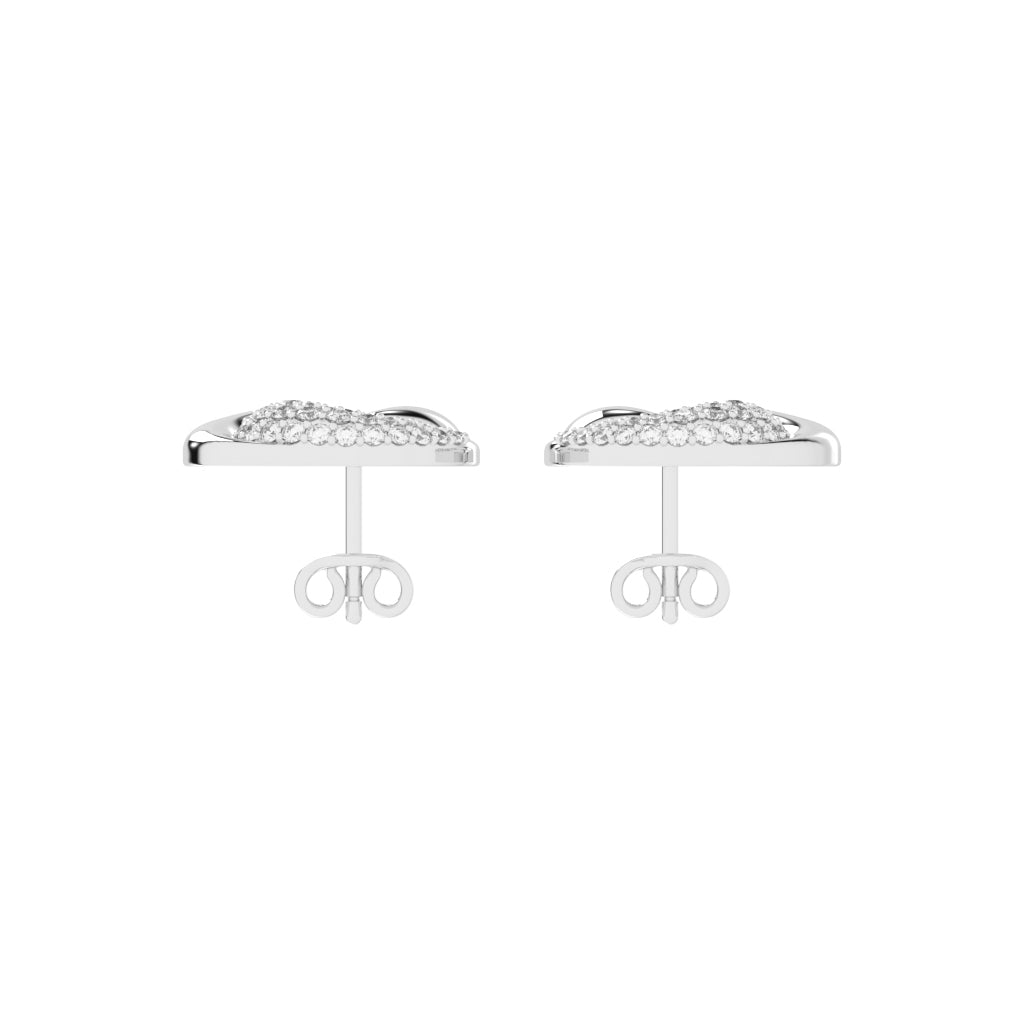 Crystaltrace Swirl Stud Earrings