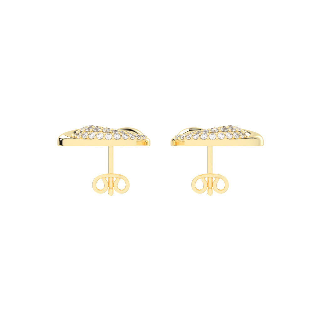 Crystaltrace Swirl Stud Earrings