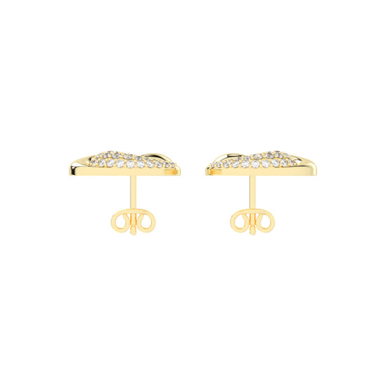 Crystaltrace Swirl Stud Earrings