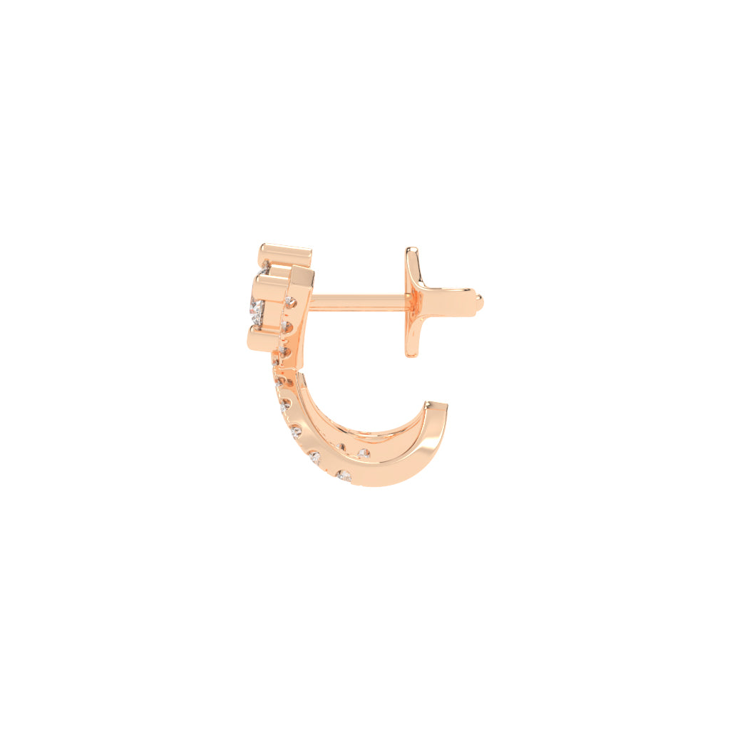 X-Cross Pave Stud Earrings