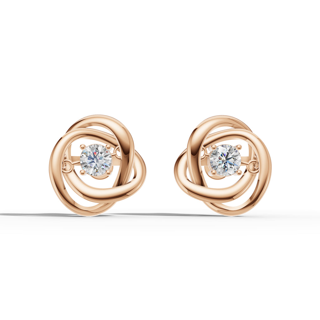 Knot Design Stud Earrings