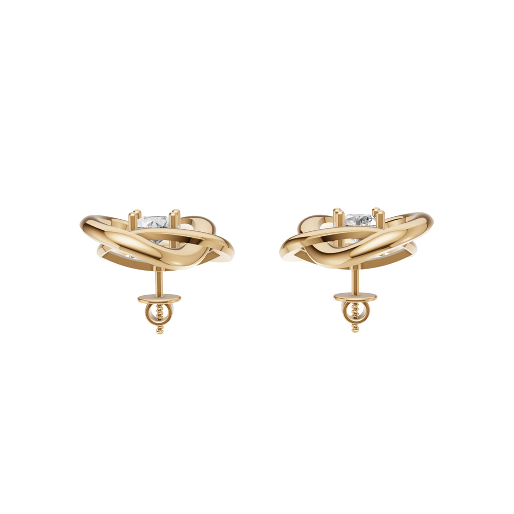 Knot Design Stud Earrings