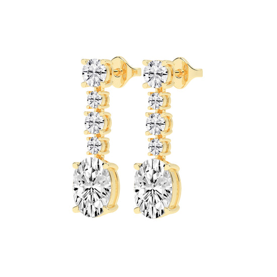 Whisper Oval Drop Earrings