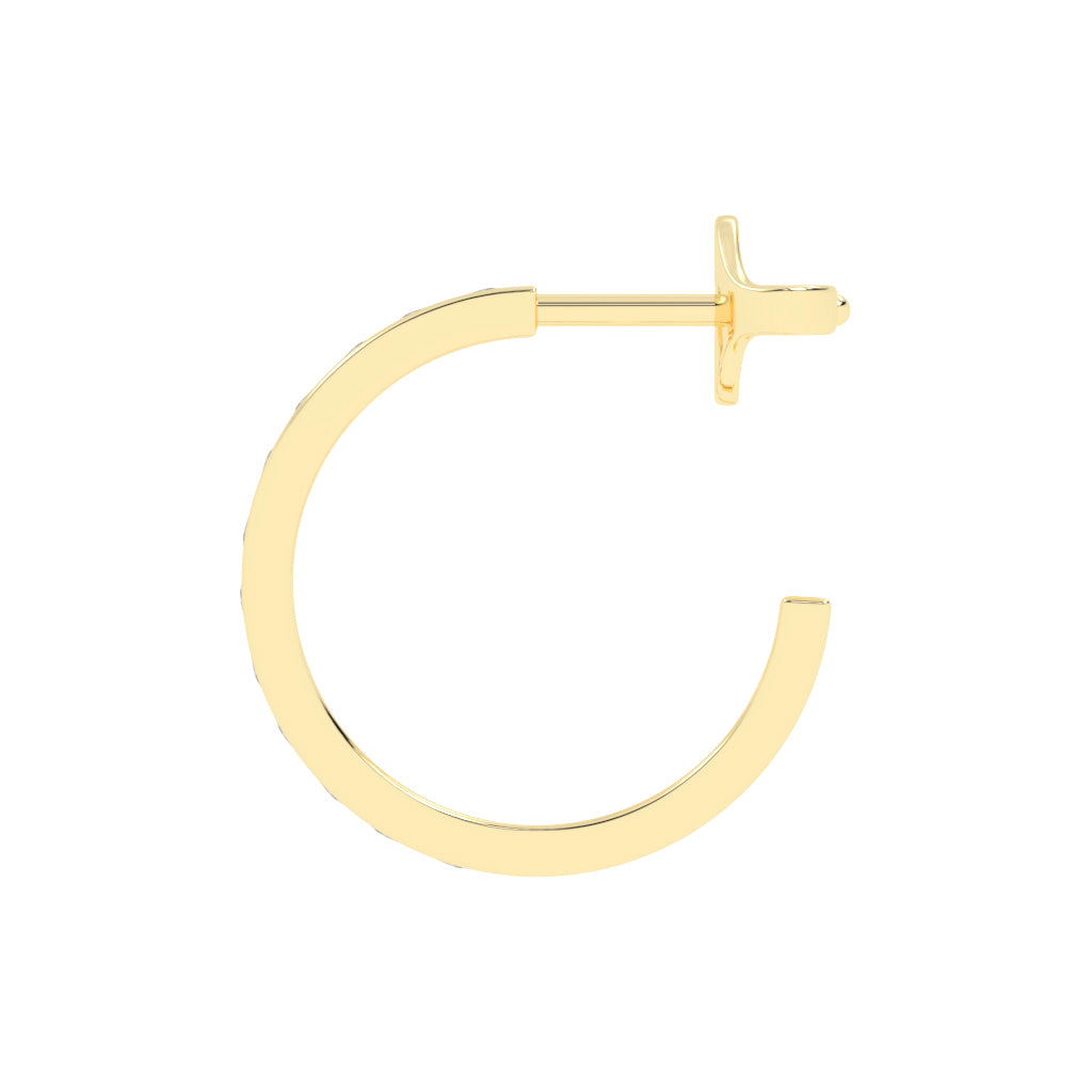 Marquise Half Hoop Earrings