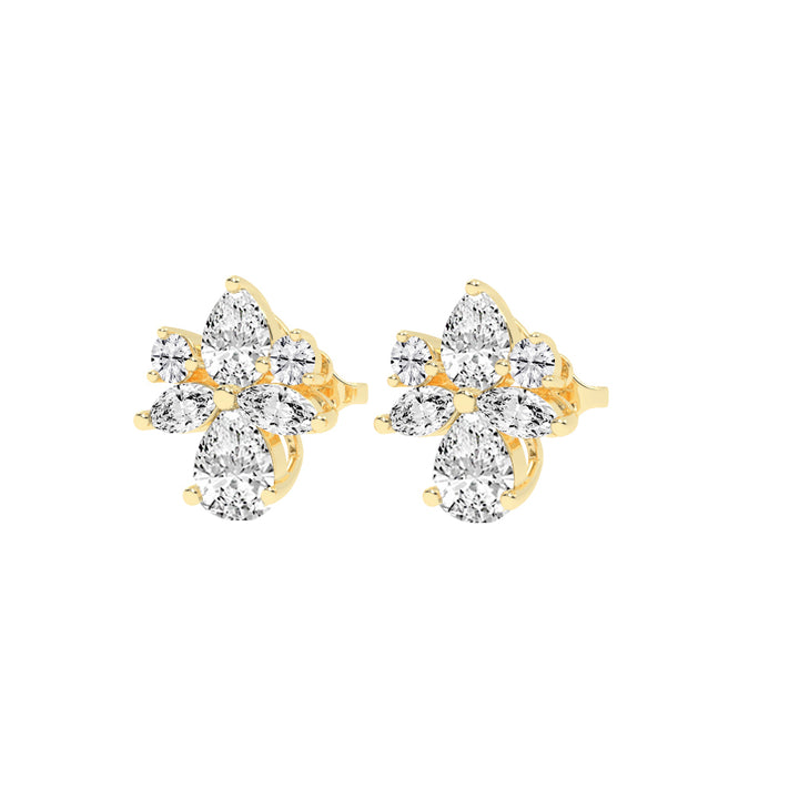 FloraLuxe Petal Cluster Studs