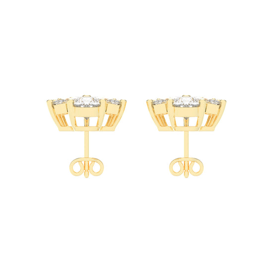 FloraLuxe Petal Cluster Studs