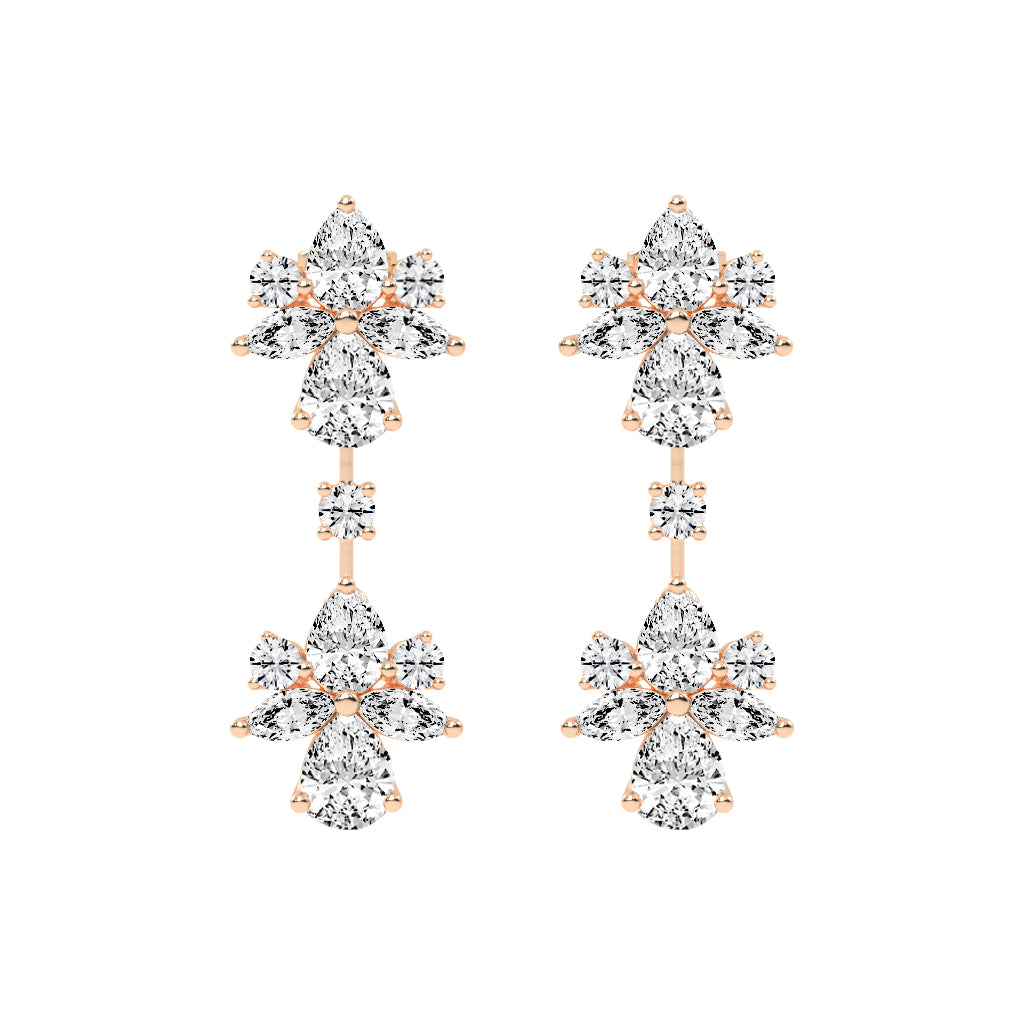 Twilight Bloom Cascade Earrings