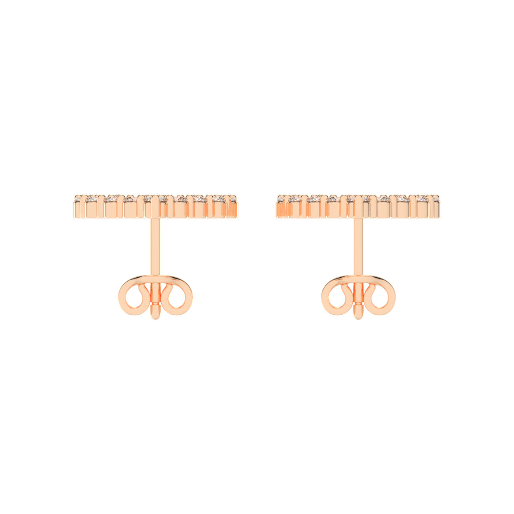 Open Heart Diamond Sparkle Studs