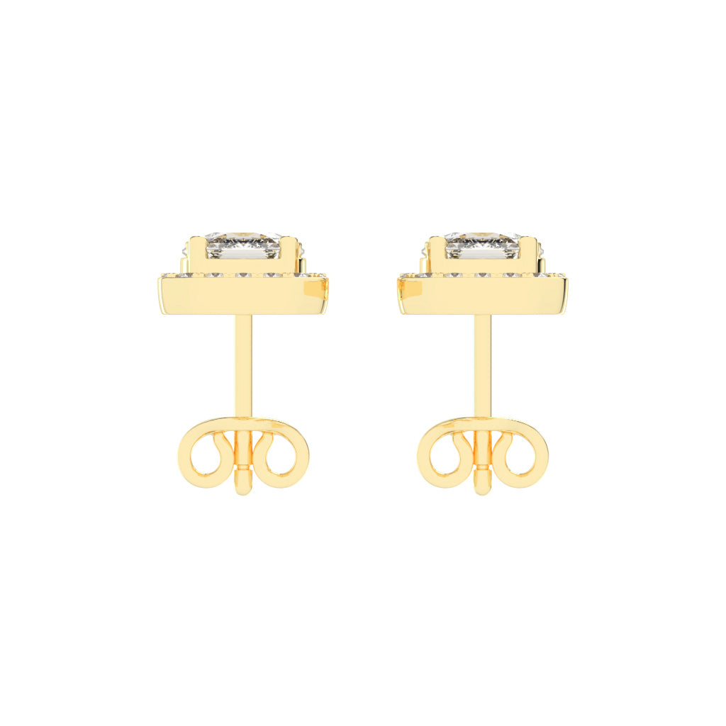 Dual-Cut Diamond Designer Studs