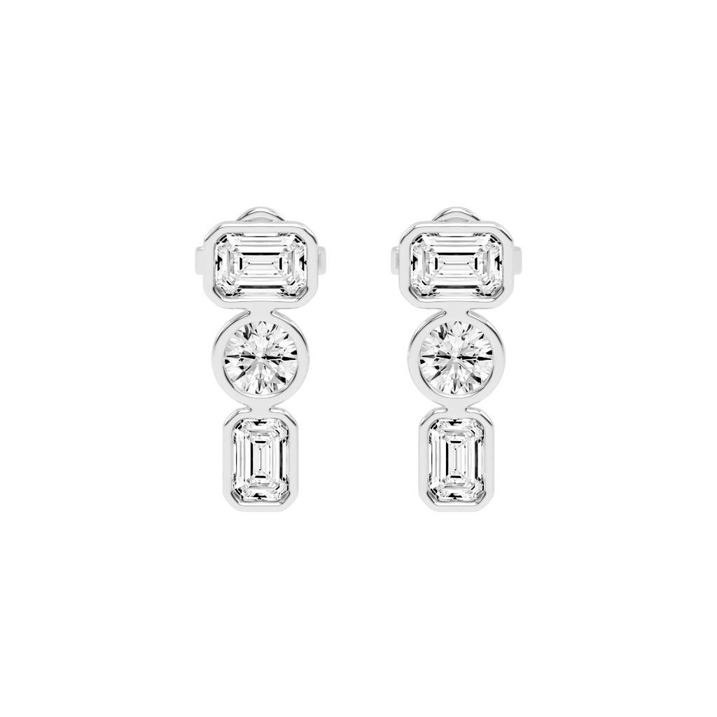 Linear Brilliance Multi-Cut Diamond Drops