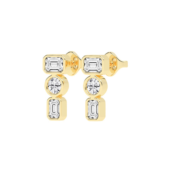 Linear Brilliance Multi-Cut Diamond Drops