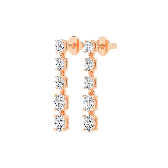 River of Light Diamond Dangle Earrings