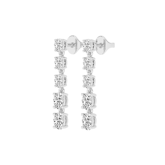 River of Light Diamond Dangle Earrings