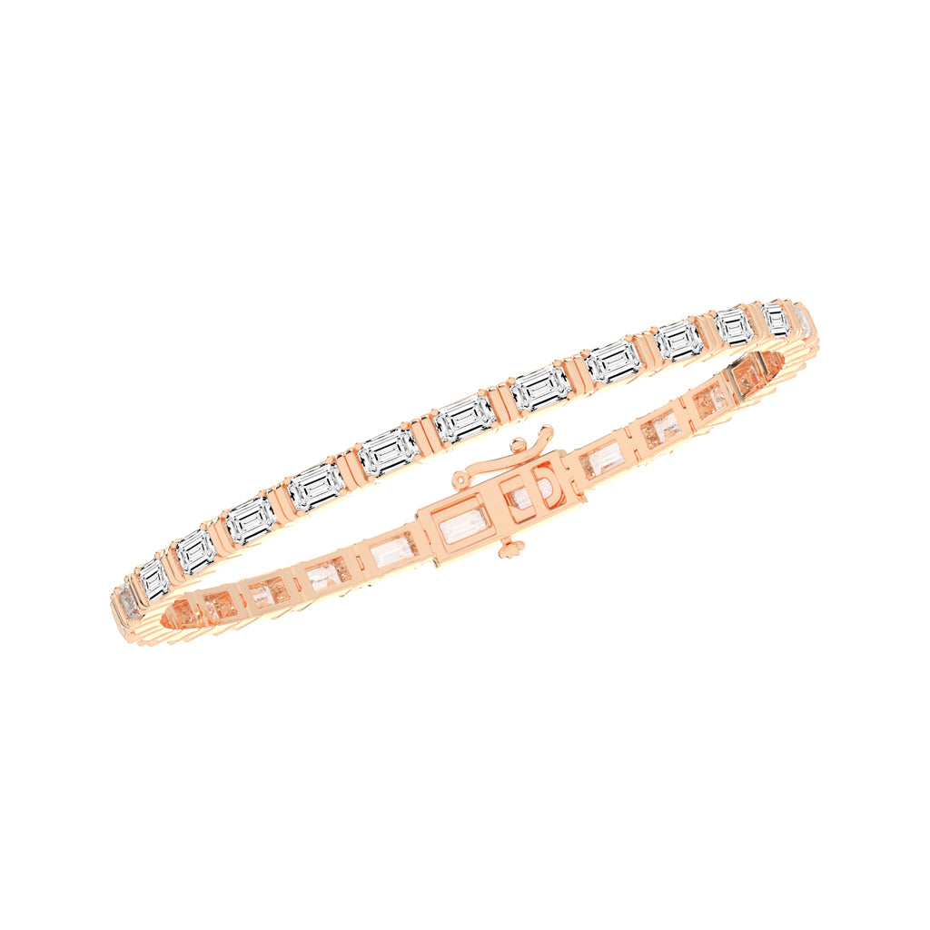 8.96Ct Emerald Shape Bracelet
