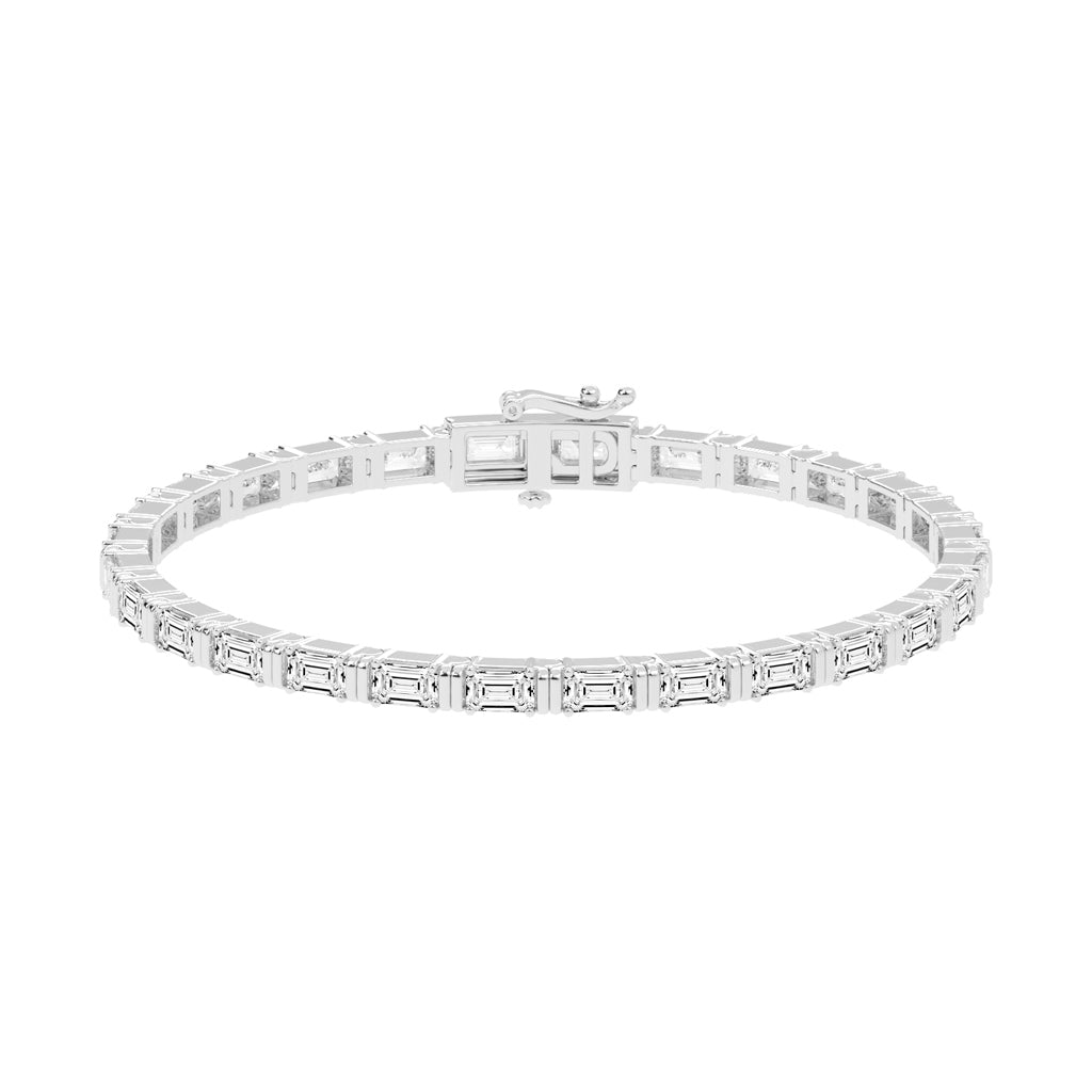 8.96Ct Emerald Shape Bracelet