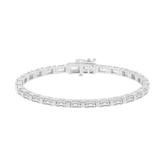 8.96Ct Emerald Shape Bracelet