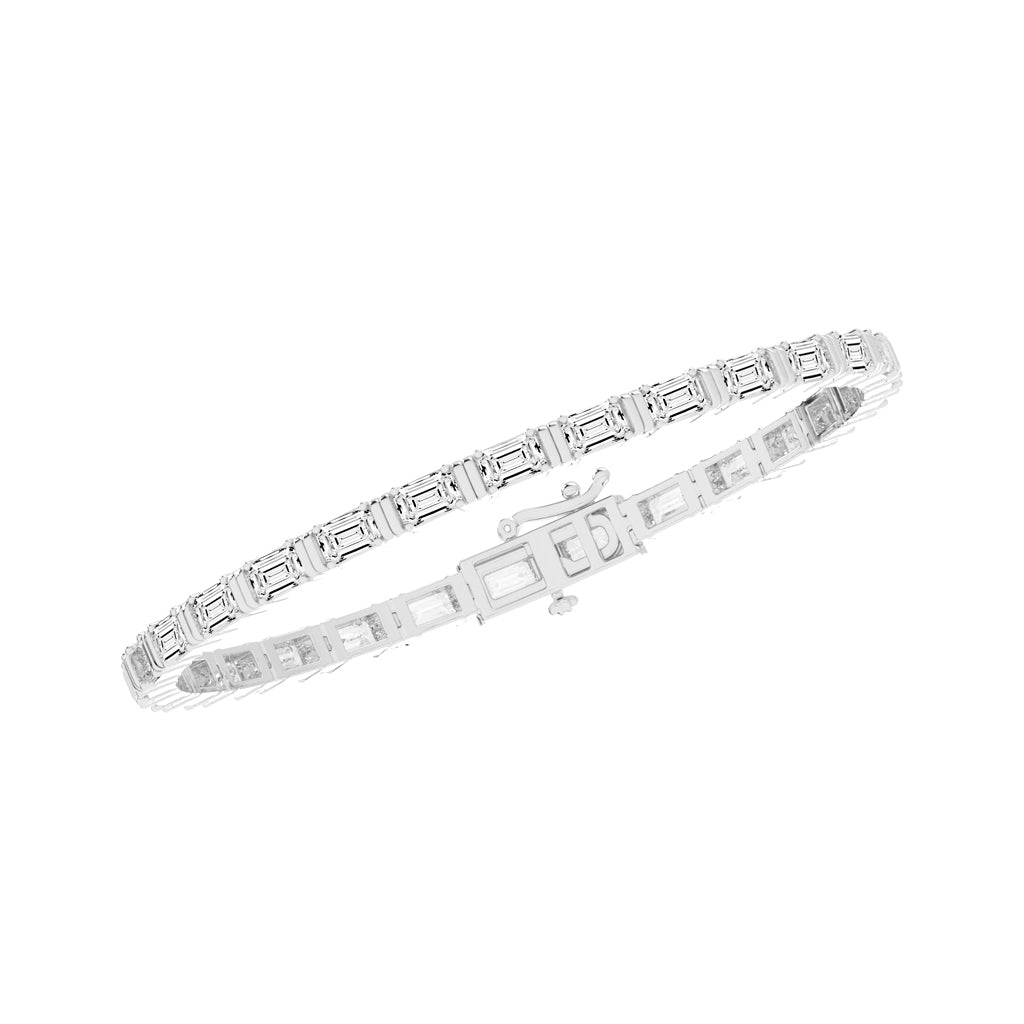 8.96Ct Emerald Shape Bracelet