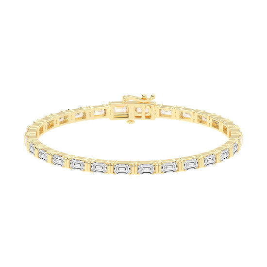 8.96Ct Emerald Shape Bracelet