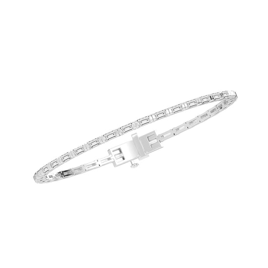 3.7Ct Emerald Shape Bracelet