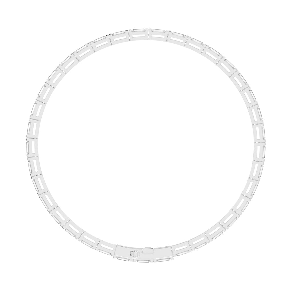 3.7Ct Emerald Shape Bracelet