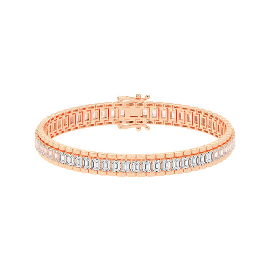 12Ct Emerald Shape Bracelet