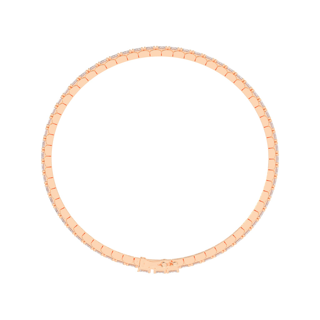 12Ct Emerald Shape Bracelet