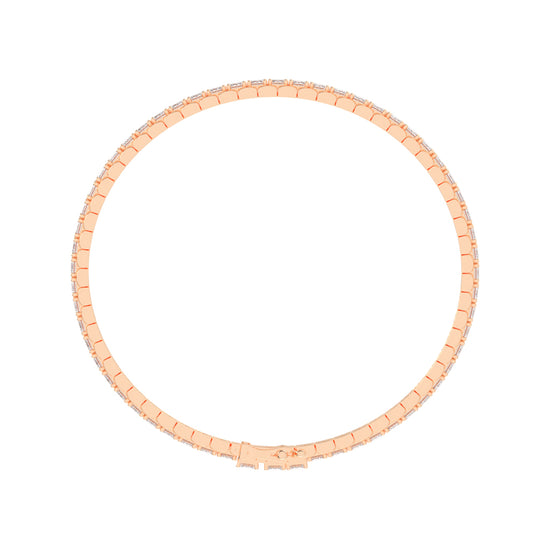 12Ct Emerald Shape Bracelet
