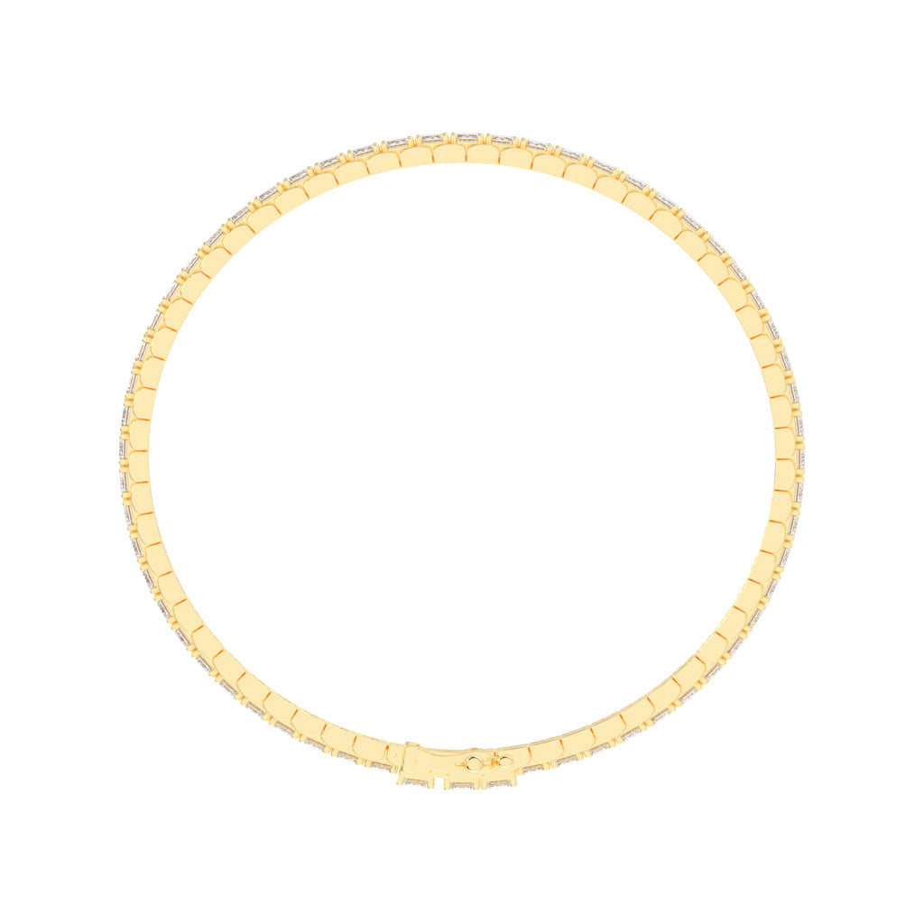 12Ct Emerald Shape Bracelet