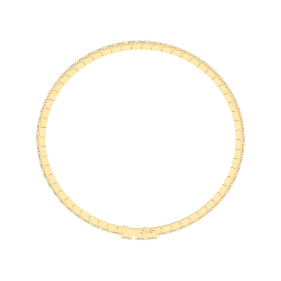 12Ct Emerald Shape Bracelet