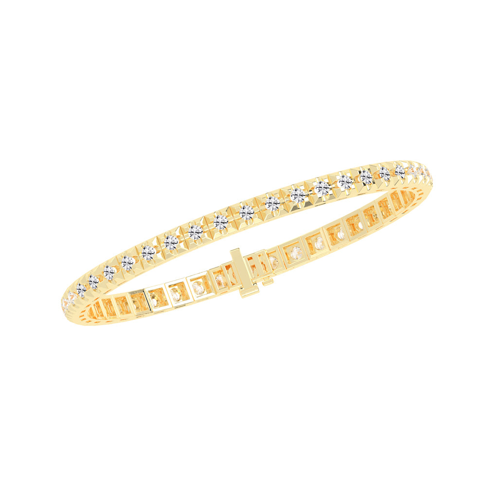 2.75Ct Round Shape Bracelet
