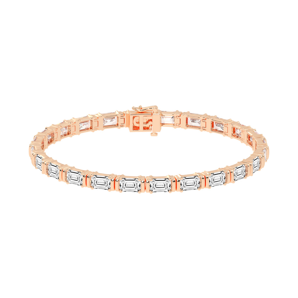 12Ct Emerald Shape Bracelet