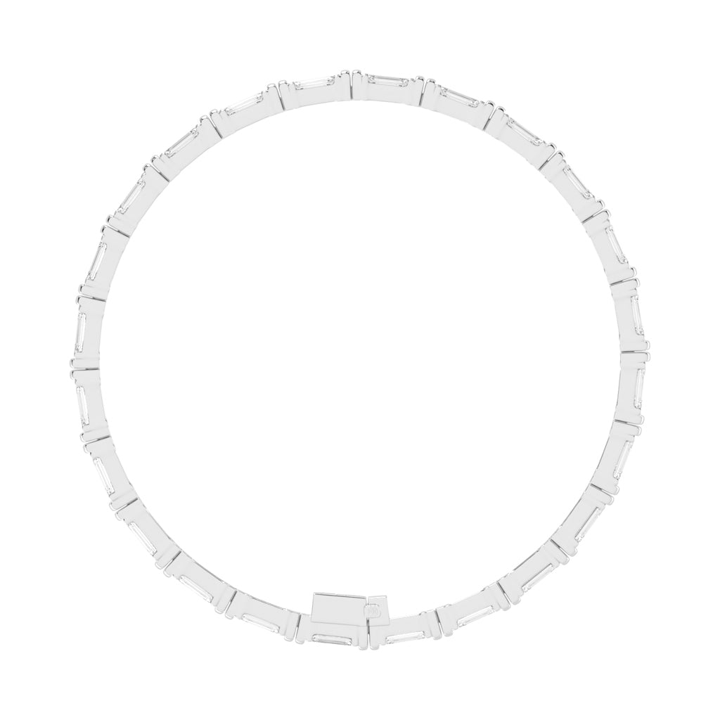 12Ct Emerald Shape Bracelet