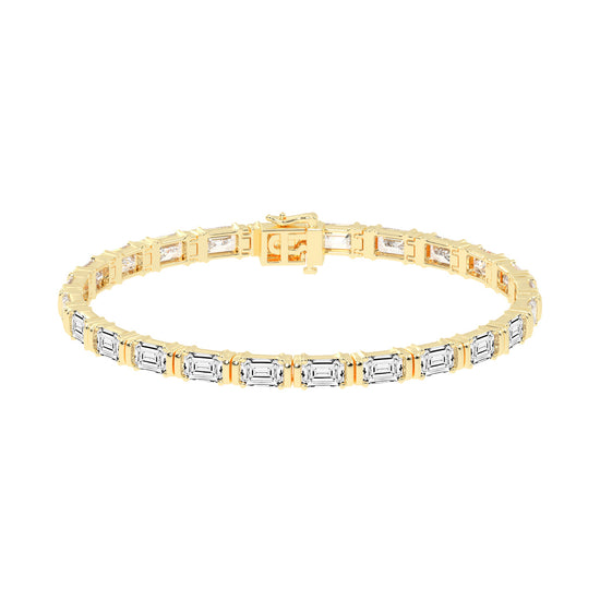 12Ct Emerald Shape Bracelet