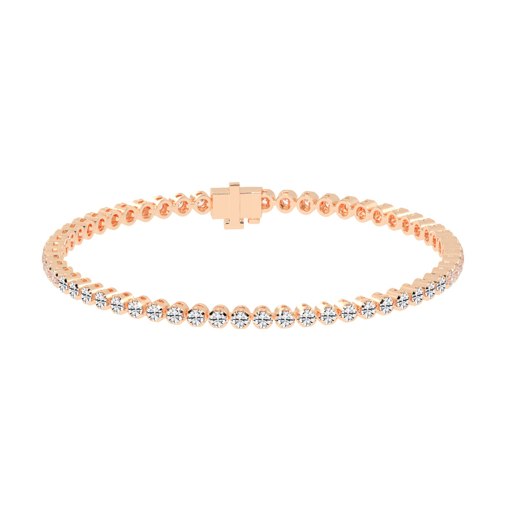 3.75Ct Round Shape Bracelet