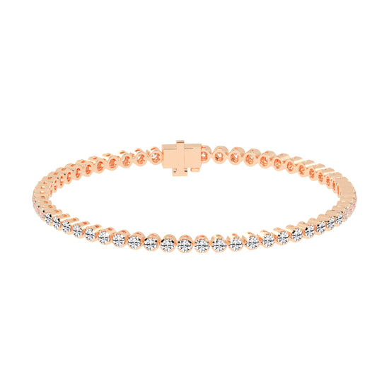 3.75Ct Round Shape Bracelet