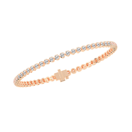 3.75Ct Round Shape Bracelet